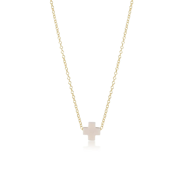 enewton 16" Necklace Gold - Signature Cross