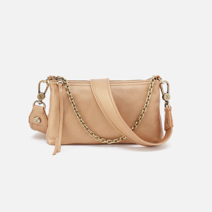 Hobo Darcy Double Crossbody in Dusty Gold