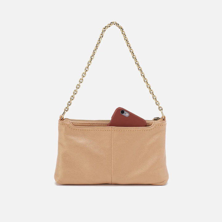 Hobo Darcy Double Crossbody in Dusty Gold