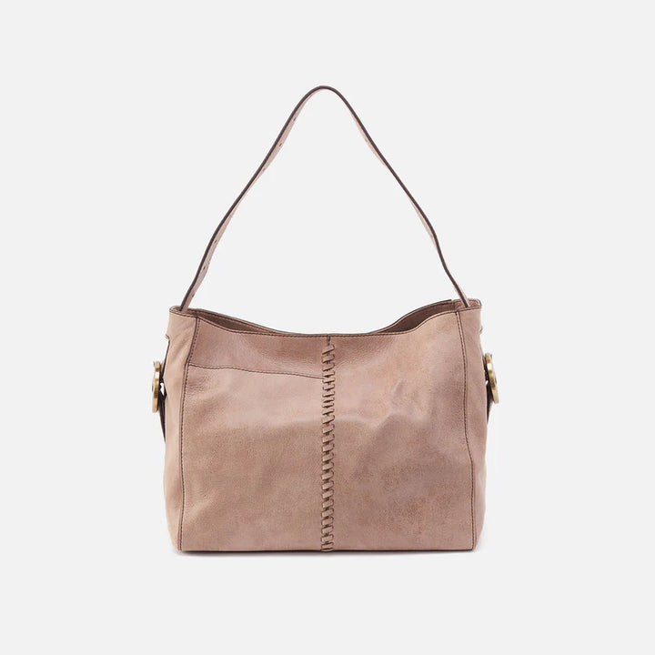 Hobo Render Shoulder Bag in Buffed Leather | Hazel