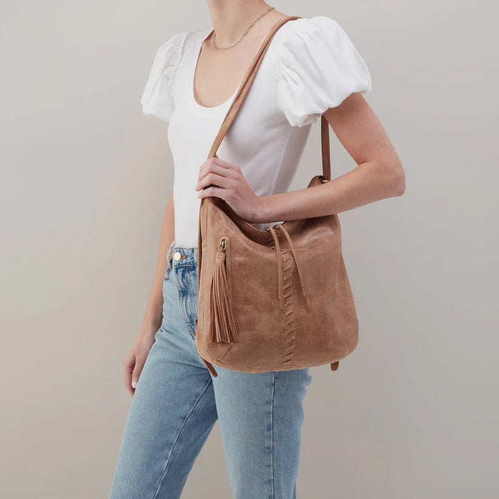 Hobo Merrin Convertible Backpack in Buffed Leather | Hazel