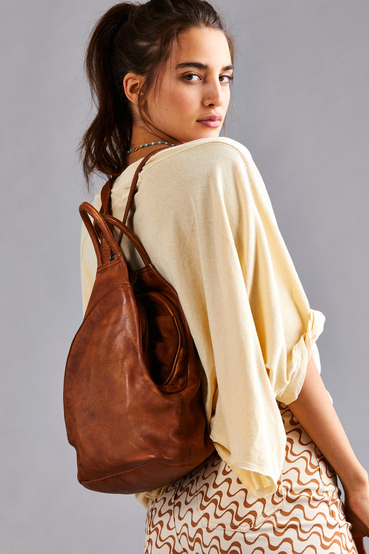 Free People WTF Soho Convertible Bag in Distressed Brown