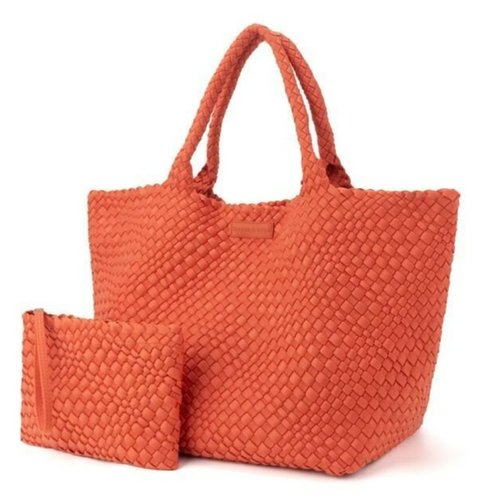 Parker & Hyde Burnt Orange Oversized Woven Tote