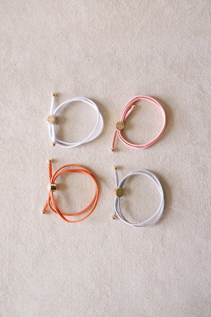 Skinny Hair Tie Set in Ginger