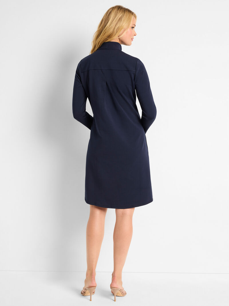 Nic + Zoe Ruffled Up Dress in Dark Indigo