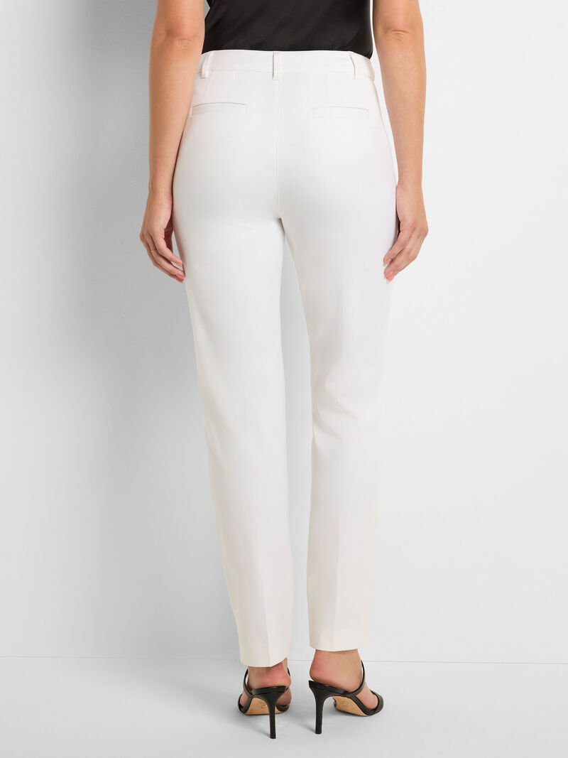 Nic + Zoe 28" Cotton Bi-Stretch Copley Straight Pant in Paper White