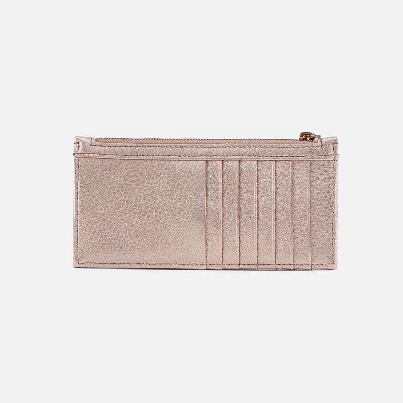 Hobo Carte Card Case in Pink Metallic