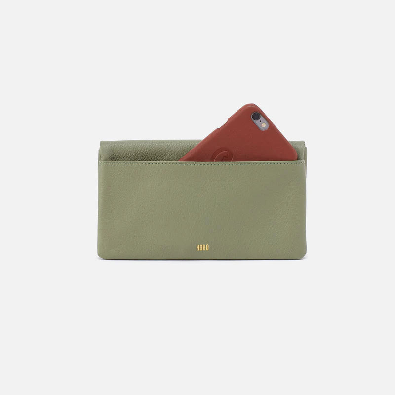 Hobo Lumen Continental Wallet in Watercress