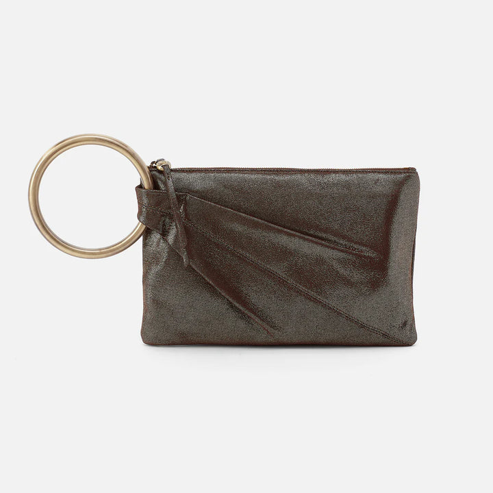 Hobo Sheila Hard Ring Clutch in Coffee Galaxy