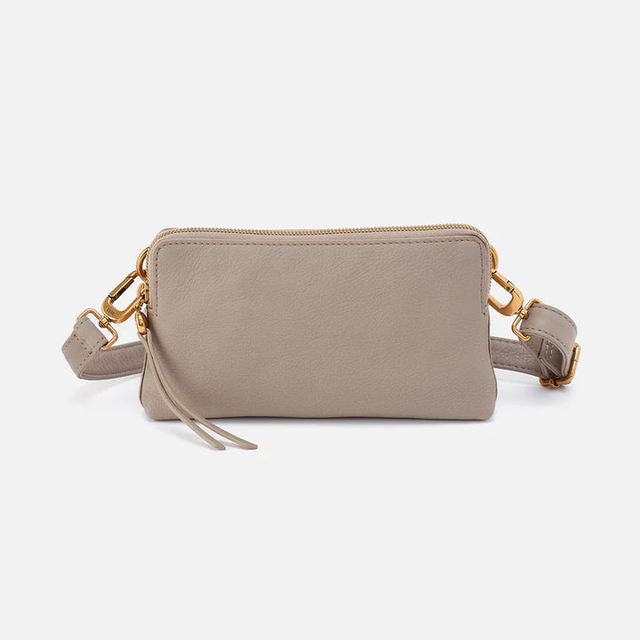 Hobo Fern Slim Belt Bag in Pebbled Leather | Taupe