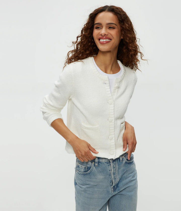 Michael Stars Opaline Cardigan in White