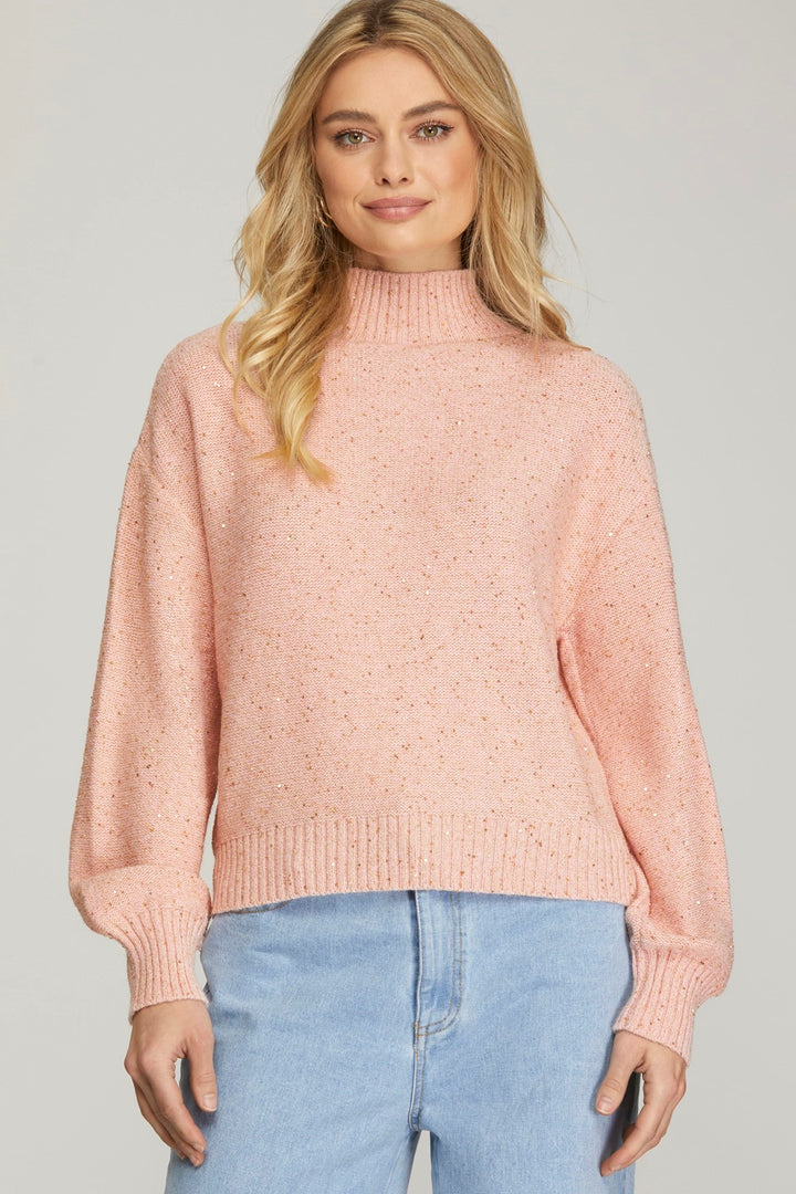 Just A Girl Rose Sweater