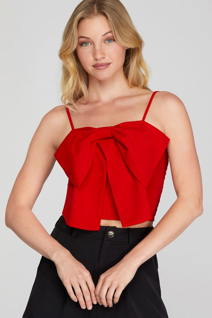 Favorite Red Bow Cami Top