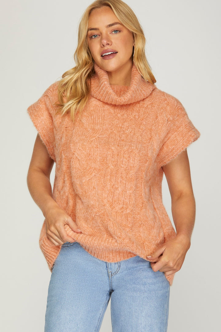 Drift Away Peach Sweater