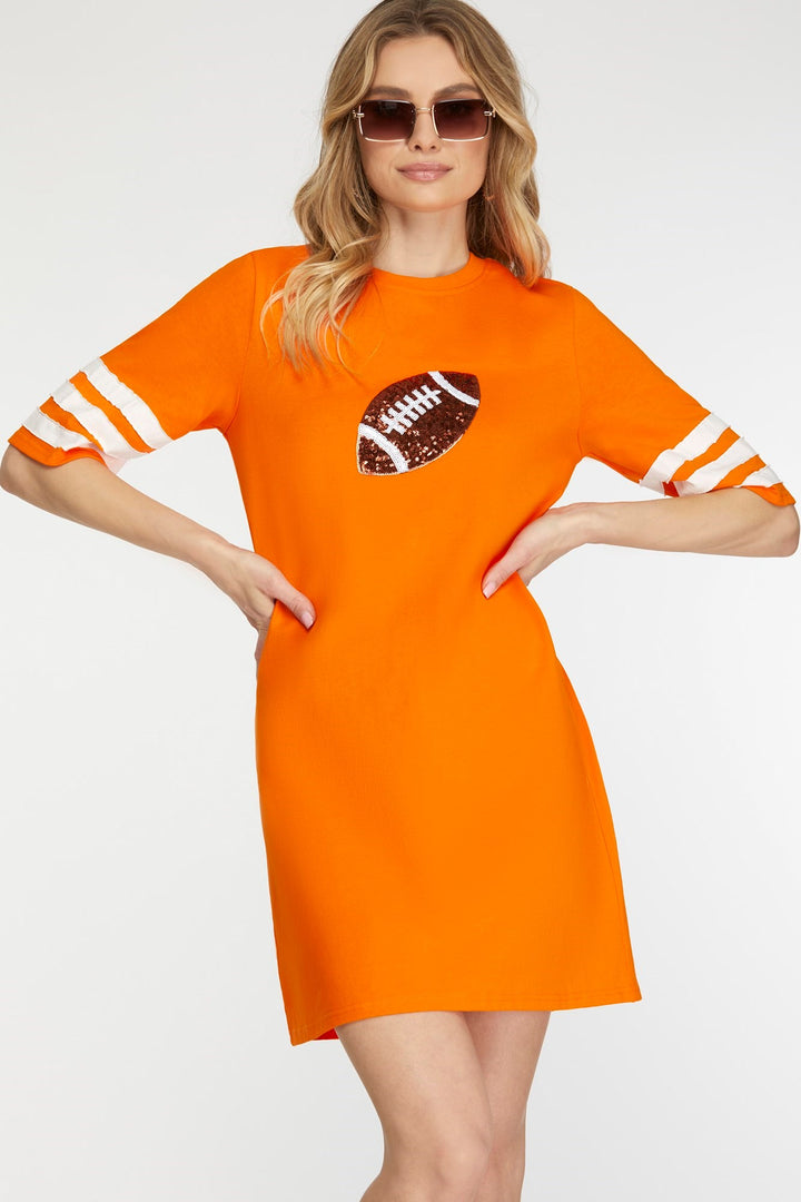 Game Day Orange Dress