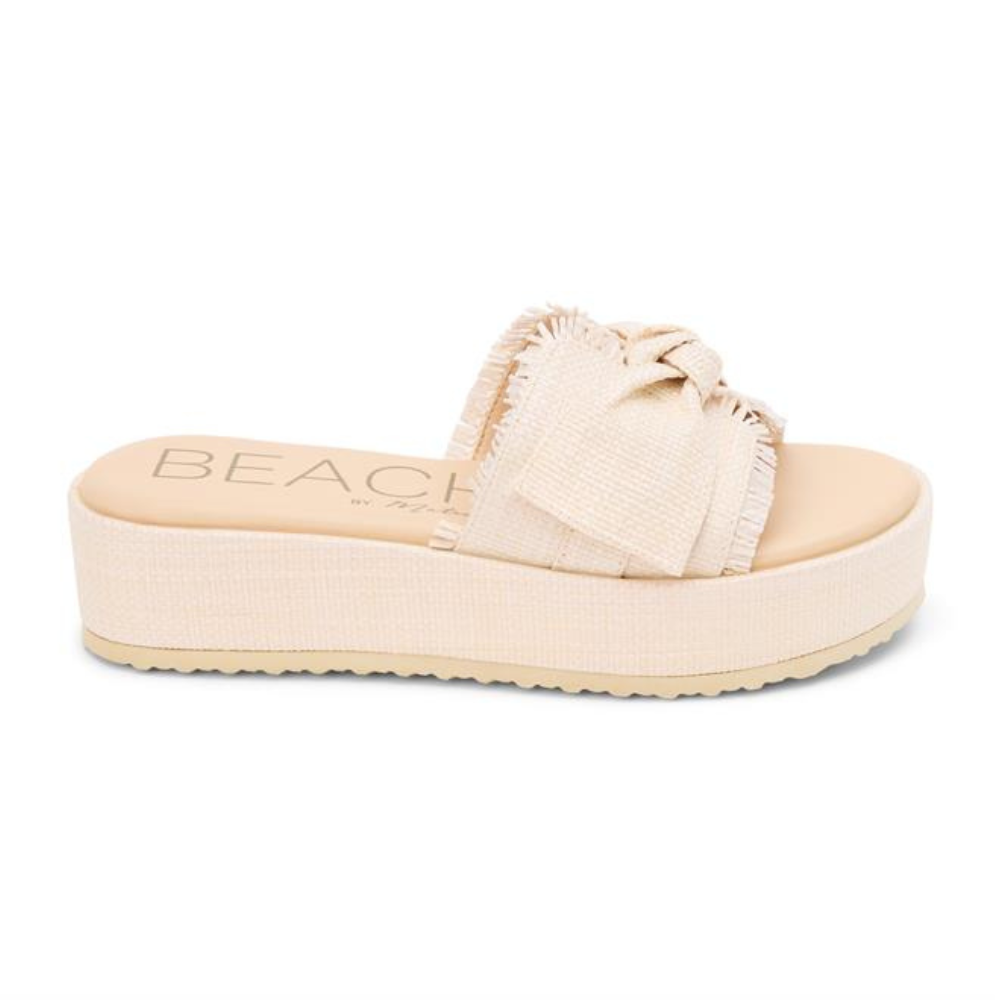 Beach by Matisse Sunda Platform Wedge Sandals in Natural Linen