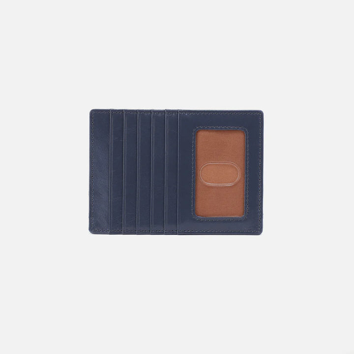 Hobo Euro Slide Card Case in Blue Stone