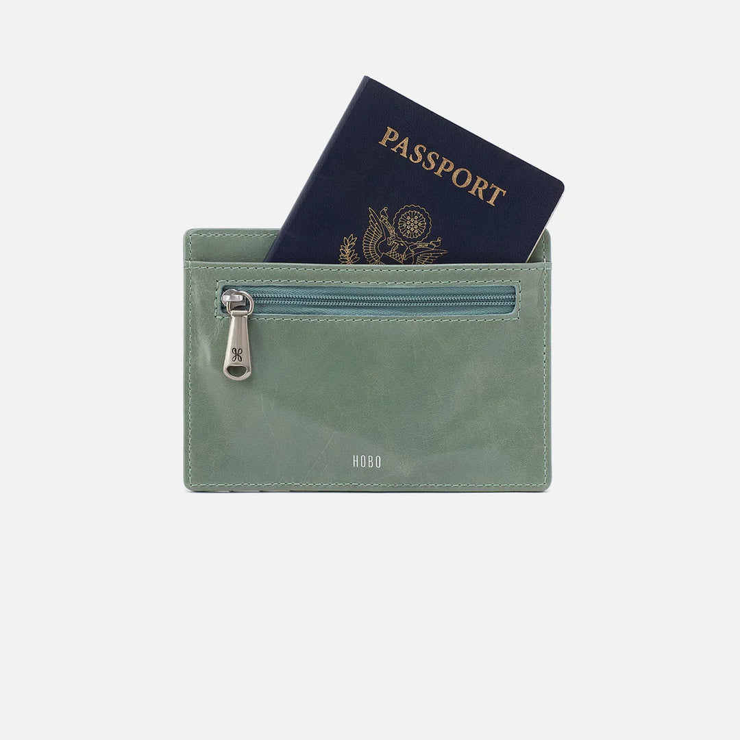 Hobo Euro Slide Card Case in Jade