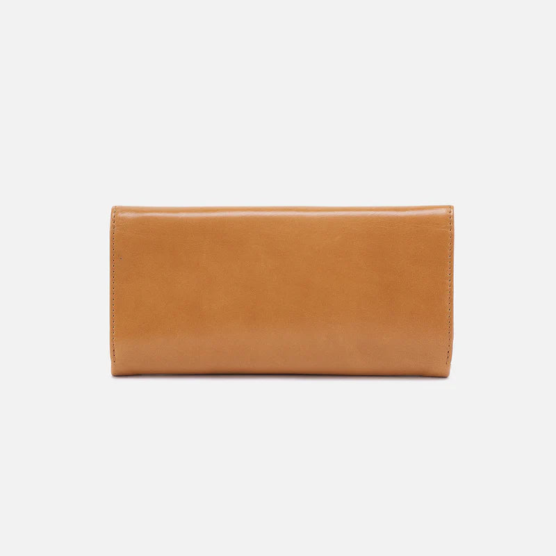 Hobo Rachel Continental Wallet in Polished Leather | Natural