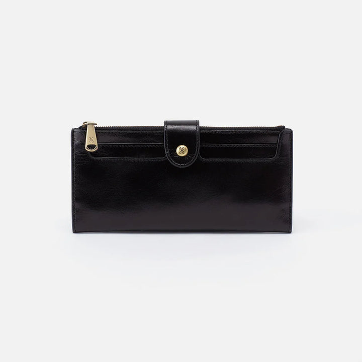 Hobo Dunn Continental Wallet in Black