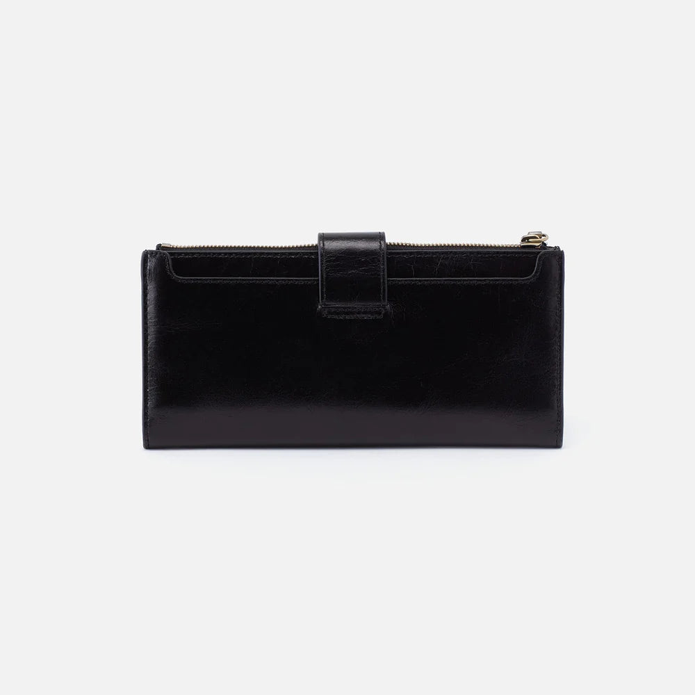 Hobo Dunn Continental Wallet in Black