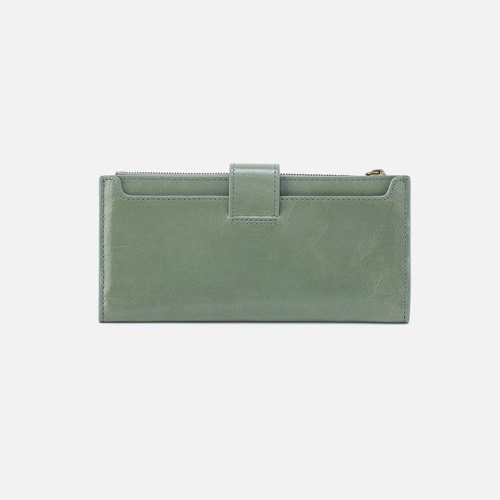 Hobo Dunn Continental Wallet in Jade