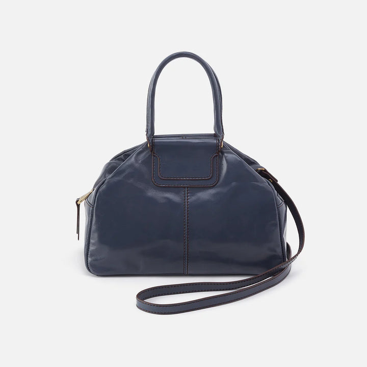 Hobo Sheila Drop Handle Satchel in Blue Stone