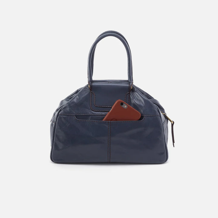 Hobo Sheila Drop Handle Satchel in Blue Stone