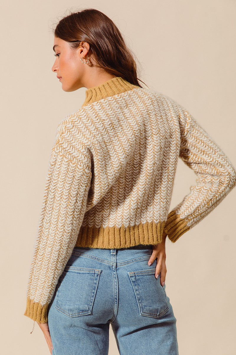 Golden Harvest Herringbone Sweater