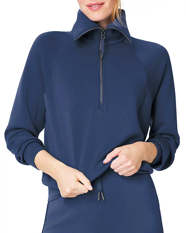 SPANX® AirEssentials Half Zip in Faded Indigo