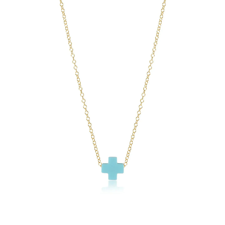 enewton 16" Necklace Gold - Signature Cross