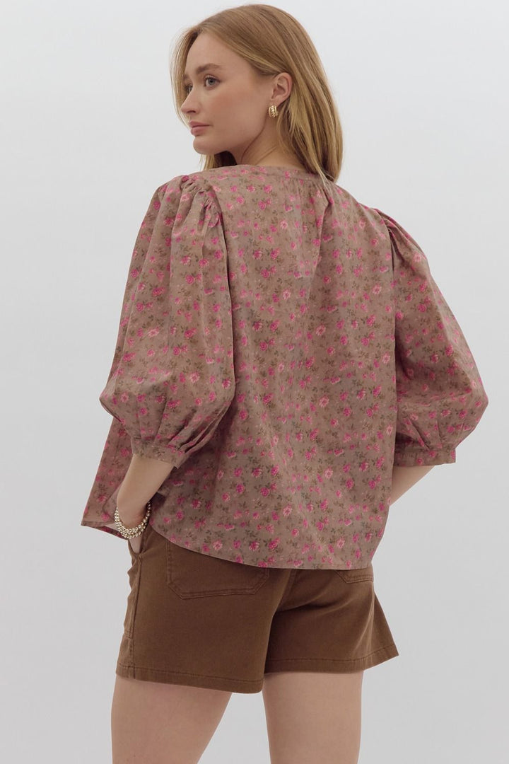 Blooming Radiance Printed Top