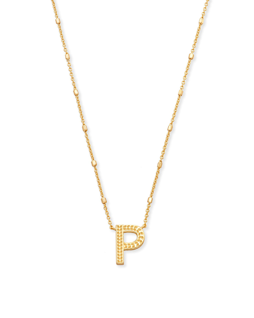 Kendra Scott Letter Pendant Necklace in Gold