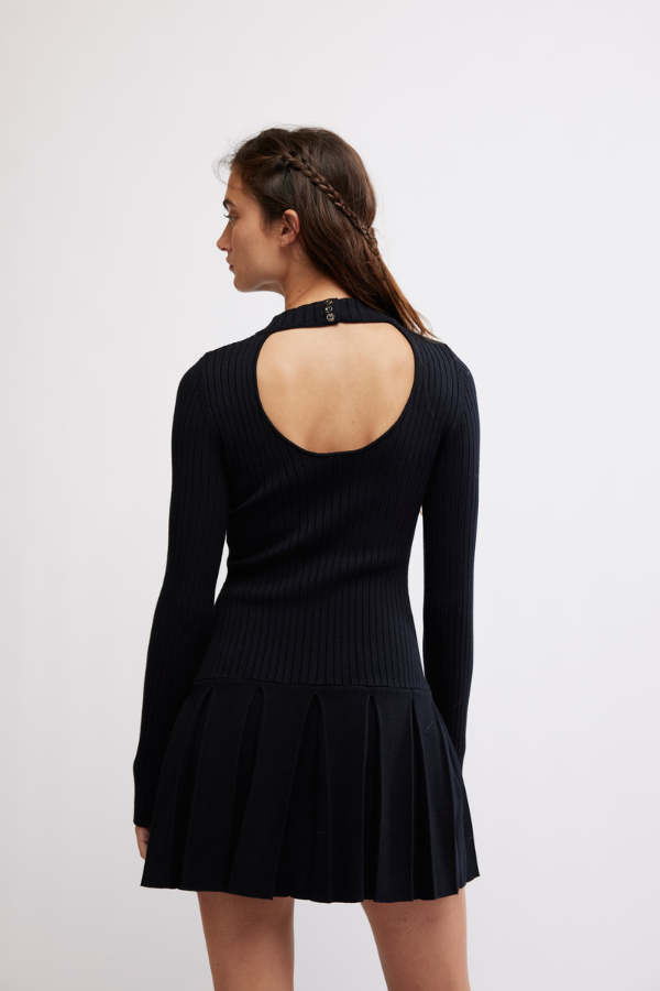 Free People Emmy Mini Dress in Black