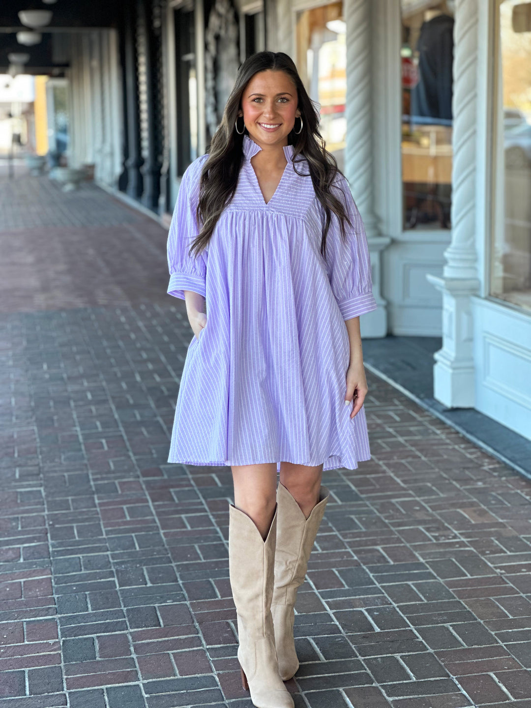 Going Along Dress in Lavender