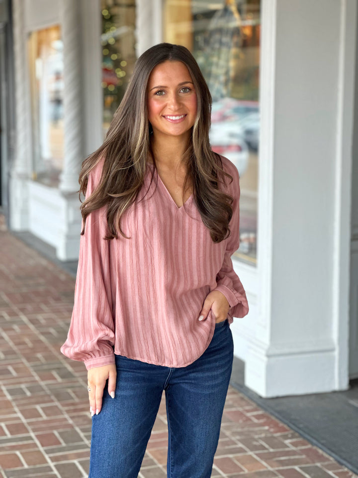 Maven West Blush Blouse