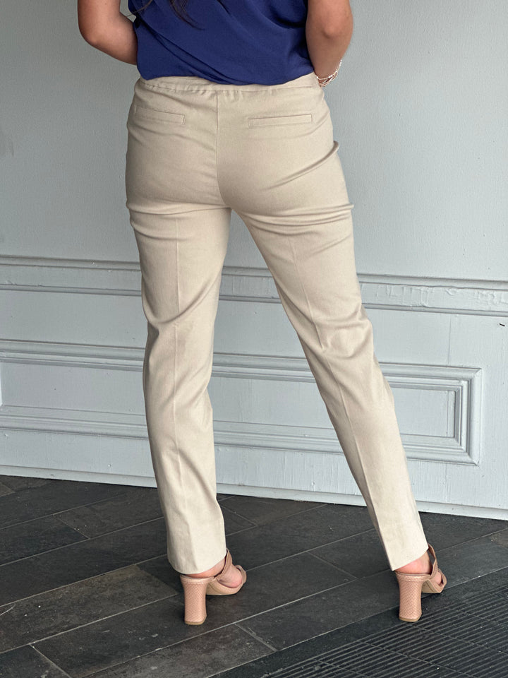 Renuar Go To Ankle Length Pant in Cashew