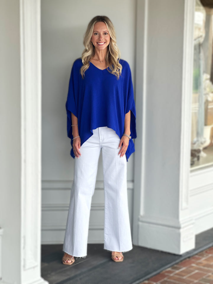 Poised Perfection Blue Top