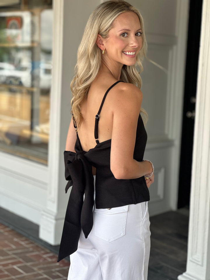 Perfect Bow Black Top