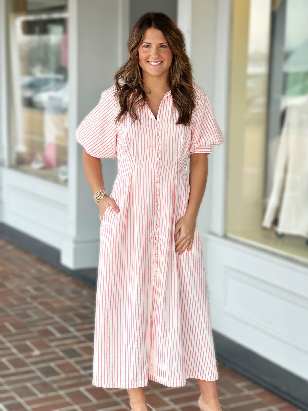 Picnic Adventure Midi Dress in Pink