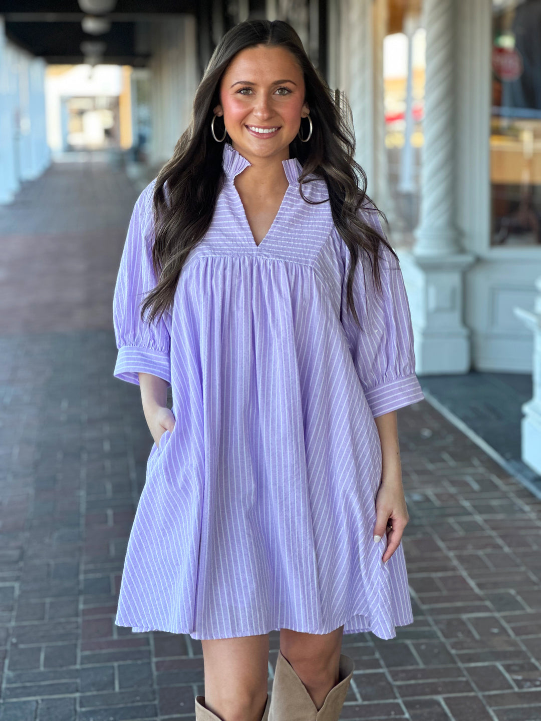 Going Along Dress in Lavender