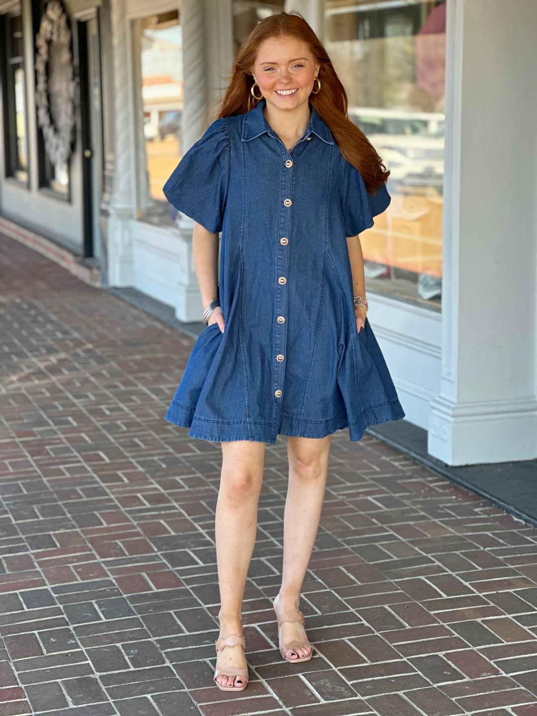 Chase The Day Denim Mini Dress