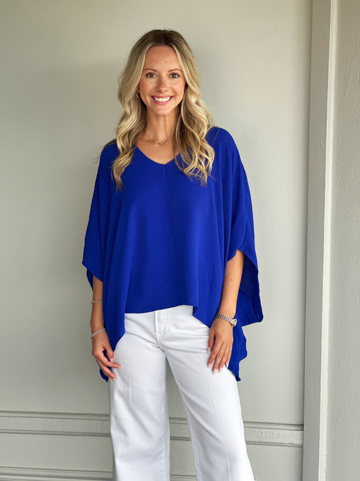 Poised Perfection Blue Top