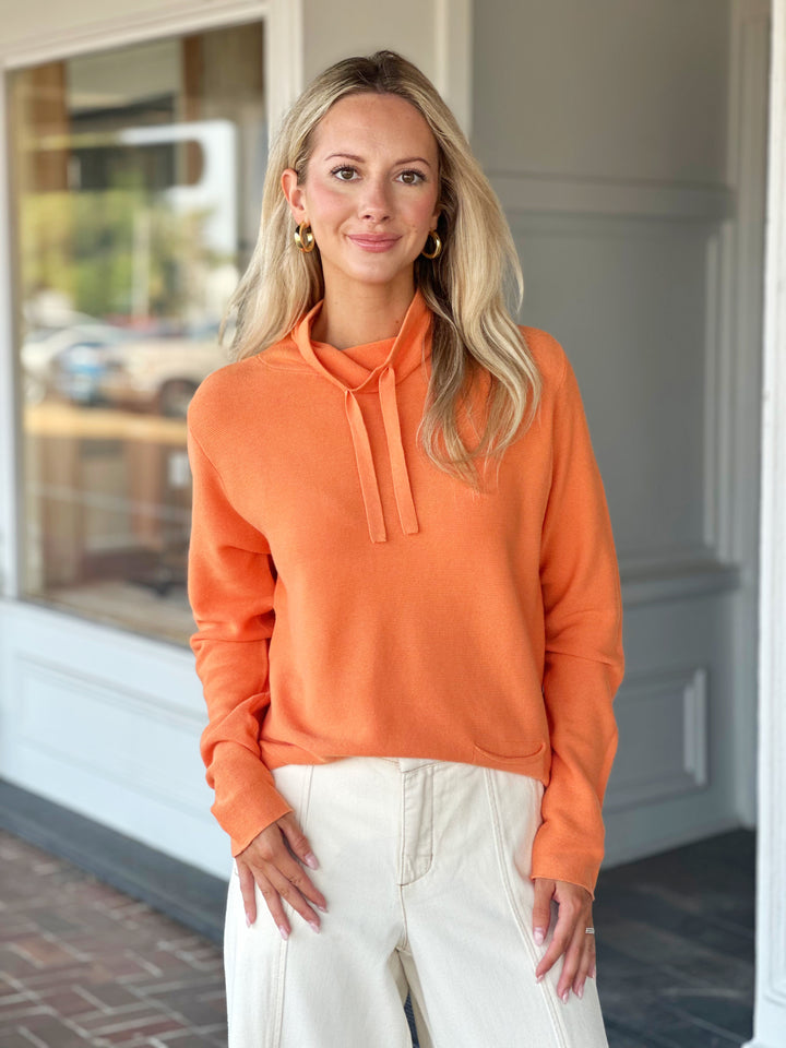 Charlie B Funnel Neck Squash Sweater