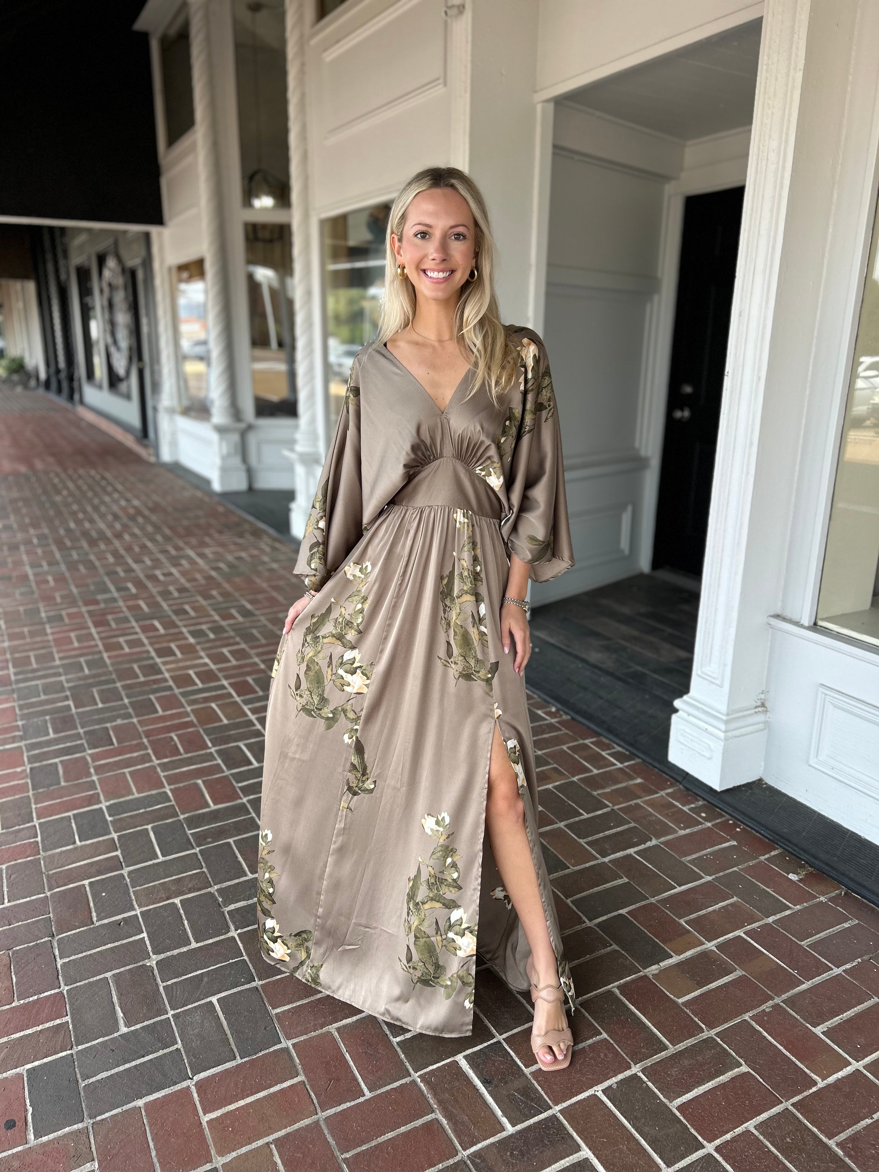 Perfect Together Floral Kimono Maxi Dress – Sugar & Spice