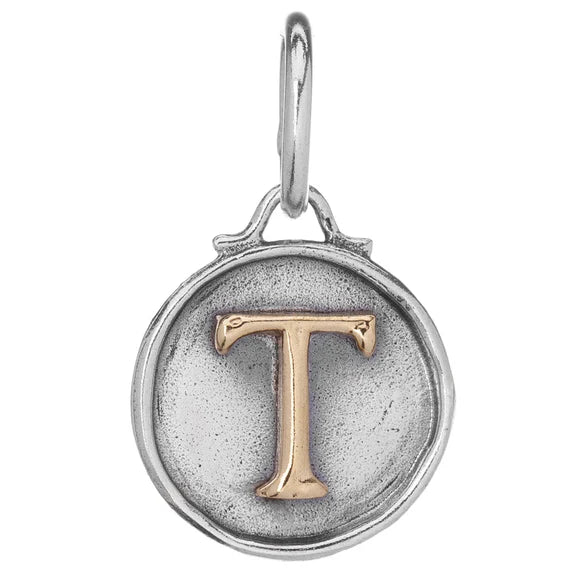 Waxing Poetic Initial Chancery Insignia Charm