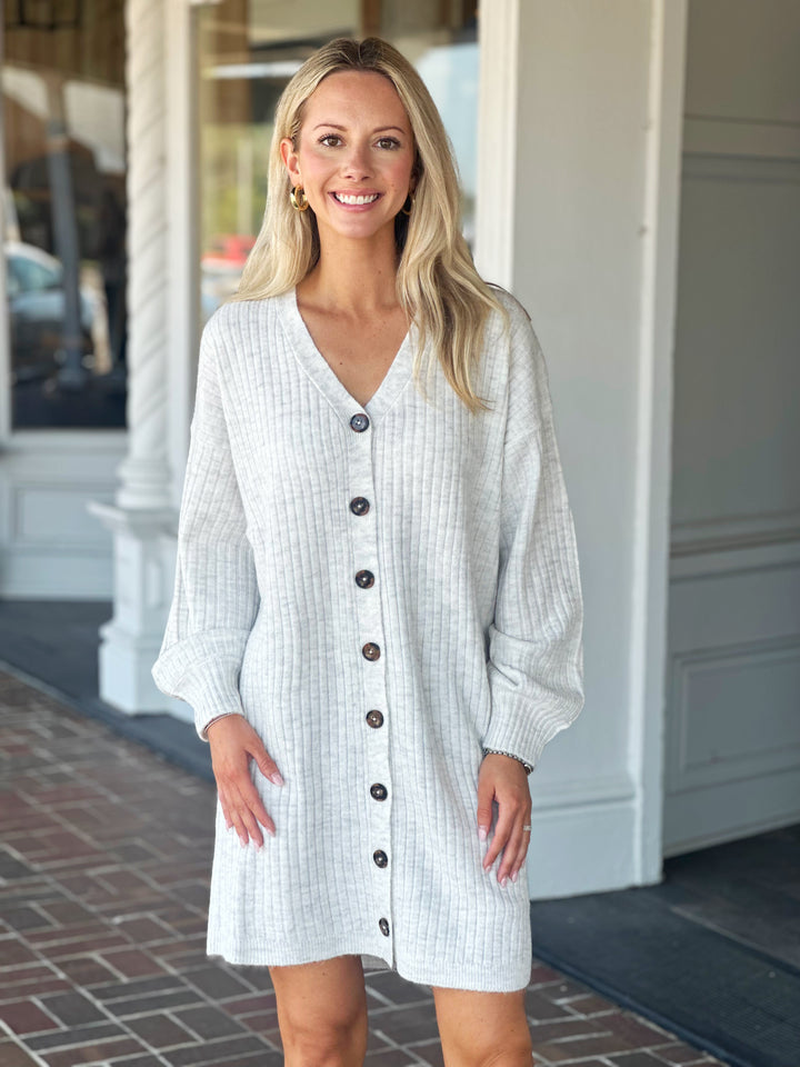 Sanctuary Clothing Button Front Sweater Dress