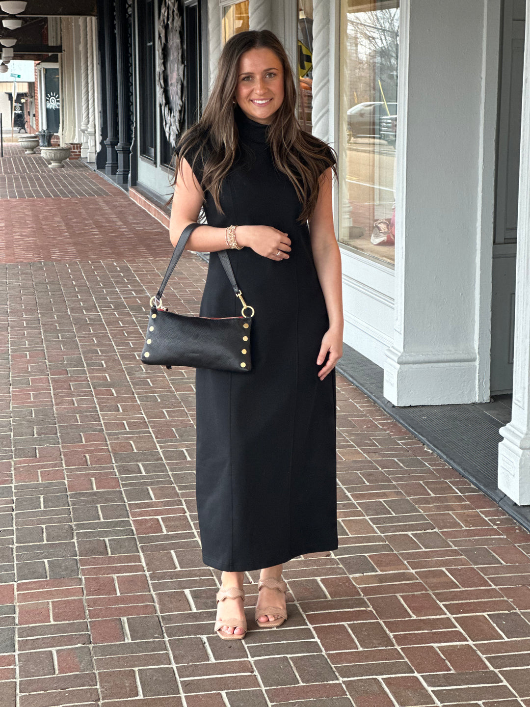 Let It Be Midi Dress in Black