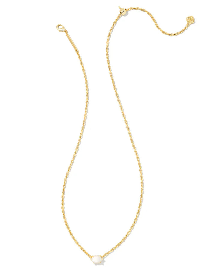 Kendra Scott Cailin Gold Pendant Necklace in Ivory Mother-of-Pearl