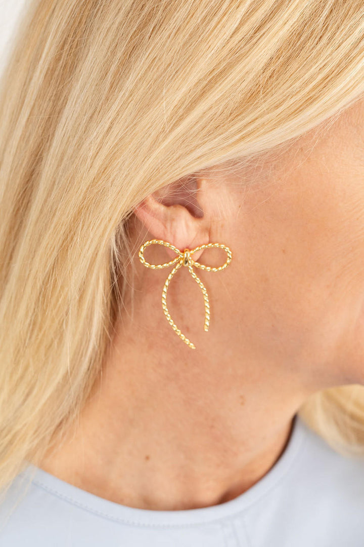 Tory Bow Earring